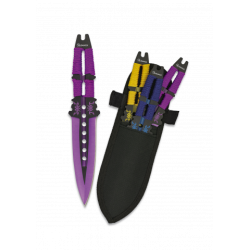 Cuchillos Lanzadores Set de 3 pcs con funda 32408 Cuchillos Lanzadores Set de 3 pcs con funda 32408
