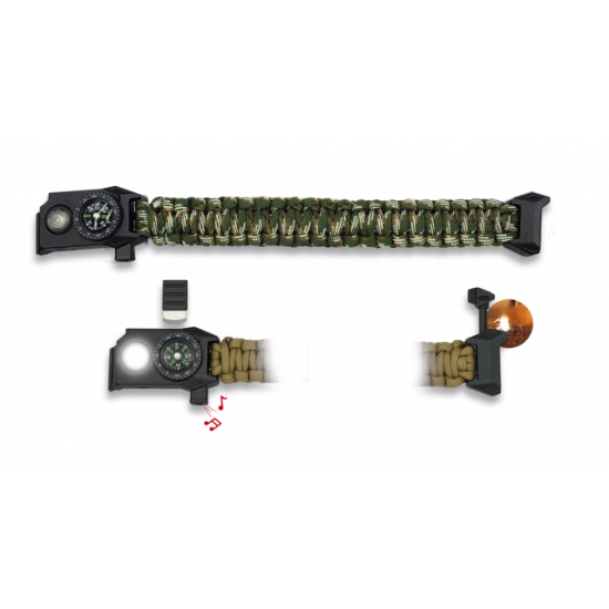 Barbaric Brazalete de Paracord Supervivencia 33905-CP Barbaric Brazalete de Paracord Supervivencia 33905-CP