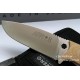 Cuchillo Azero S.O.K. Epsilon  JJ.Adventure Micarta Canvas Marron