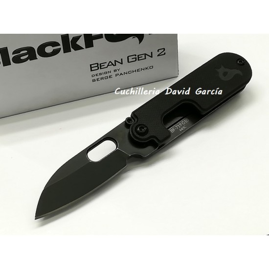 Navaja Black Fox  BF-719 G10 Bean Gen2  Design By Serge Panchenko