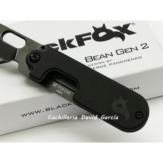 Navaja Black Fox  BF-719 G10 Bean Gen2  Design By Serge Panchenko