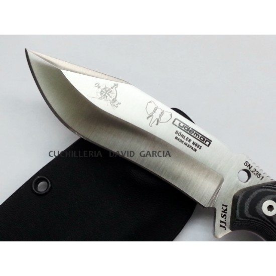 Cudeman 124 MK Böhler JJ SK1 Micarta Negra Funda Kydex Cudeman 124 MK Böhler JJ SK1 Micarta Negra Funda Kydex