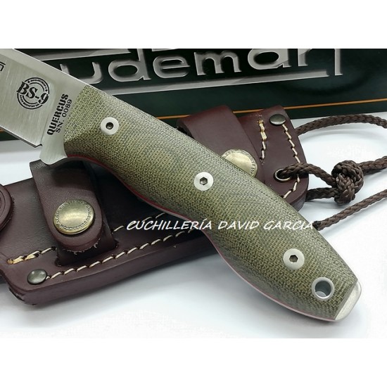 Cudeman BS9 Quercus 160F Micarta Canvas Verde