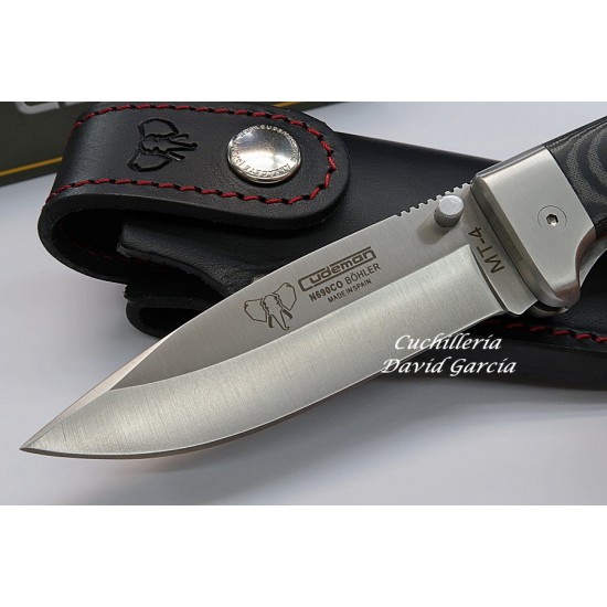  Cudeman 384MF MT4  Micarta Negra