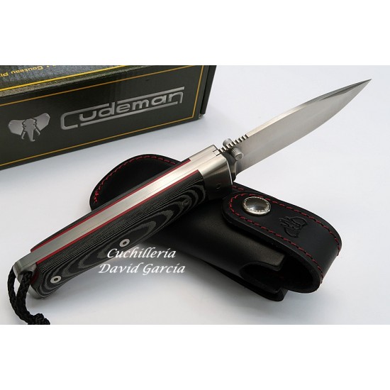  Cudeman 384MF MT4  Micarta Negra