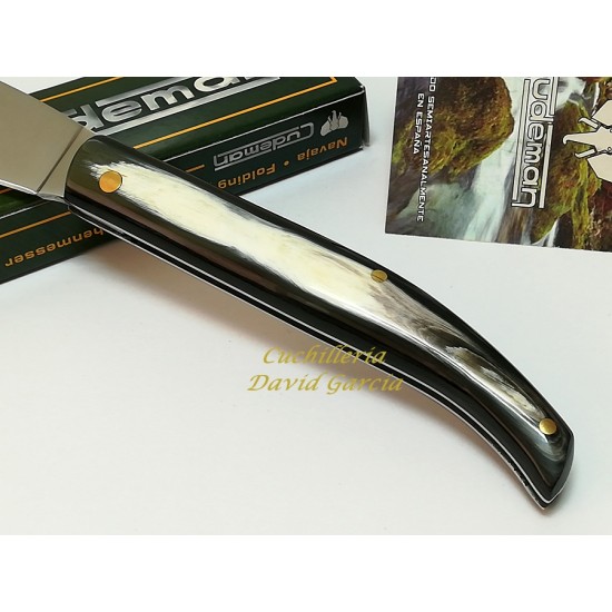 Acero 420 Asta de Toro Knive Couteau Messer Navaja CUDEMAN 405-A Hoja 5.5 cm 