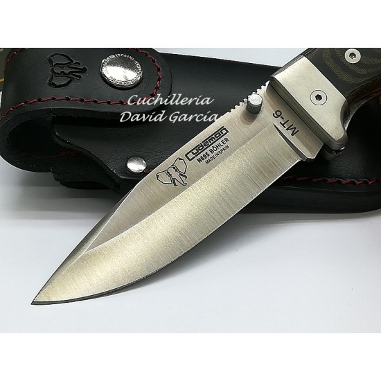 Cudeman 328-MF  MT-6 Micarta Funda Cuero