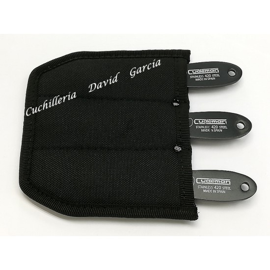 Cudeman Cuchillos Lanzadores  180-N  Set de 3 cuchillos + Funda 