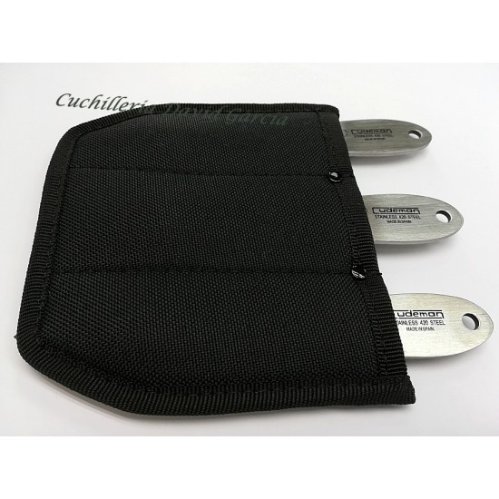 Cudeman Cuchillos Lanzadores 180-B  Set de 3 cuchillos + Funda 