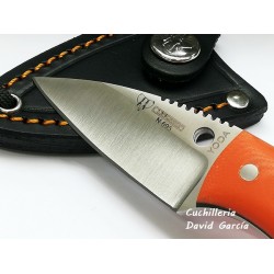 Cudeman Yoda 200-J G10 Naranja  Acero Böhler N-695 Funda Cuero Cudeman Yoda 200-J G10 Naranja  Acero Böhler N-695 Funda Cuero