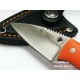 Cudeman Yoda 200-J G10 Naranja Acero Böhler N-695 Funda Cuero Cudeman Yoda 200-J G10 Naranja Acero Böhler N-695 Funda Cuero