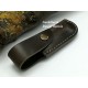 Funda Quercur Leathercraft para navajas Taramundi  cuero color tabaco F/QL-G.T