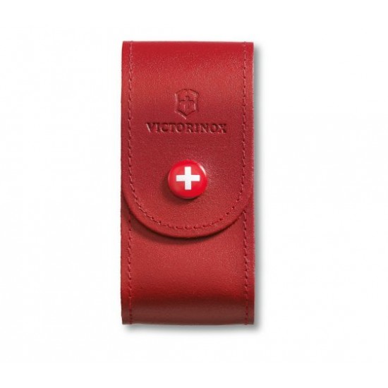 Funda Victorinox Cuero roja grande 4.0521.1 