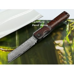 Yuki Higonokami Damasco 71 Capas Snakewood  Yuki Higonokami Damasco 71 Capas Snakewood