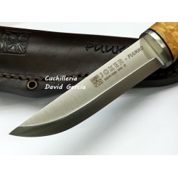 Joker Pukko CL127 Madera Abedul Rizado Acero Sandvik 14C28N Joker Pukko CL127 Madera Abedul Rizado Acero Sandvik 14C28N