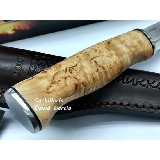 Joker Pukko CL127 Madera Abedul Rizado Acero Sandvik 14C28N Joker Pukko CL127 Madera Abedul Rizado Acero Sandvik 14C28N