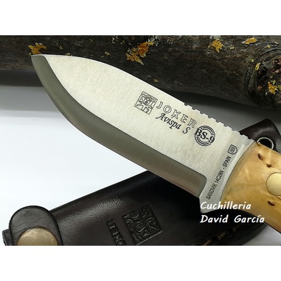 Joker BS9 Avispa CL-121 Madera Abedul Acero Sandvik 14C28N Joker BS9 Avispa CL-121 Madera Abedul Acero Sandvik 14C28N