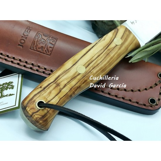Joker BS9 Ember CO123 Madera Olivo Acero Sandvik 14C28N Joker BS9 Ember CO123 Madera Olivo Acero Sandvik 14C28N