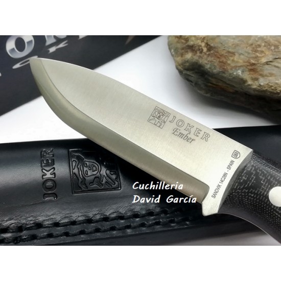 Joker BS9 Ember CM122 Micarta Acero Sandvik 14C28N Joker BS9 Ember CM122 Micarta Acero Sandvik 14C28N