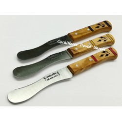 Cuchillo de untar Martin Lombardia Madera de olivo decorado colores Cuchillo de untar Martin Lombardia Madera de olivo decorado colores