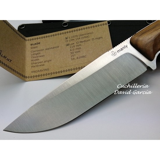 Manly Blaze Madera de Nogal acero D2 Manly Blaze Madera de Nogal acero D2