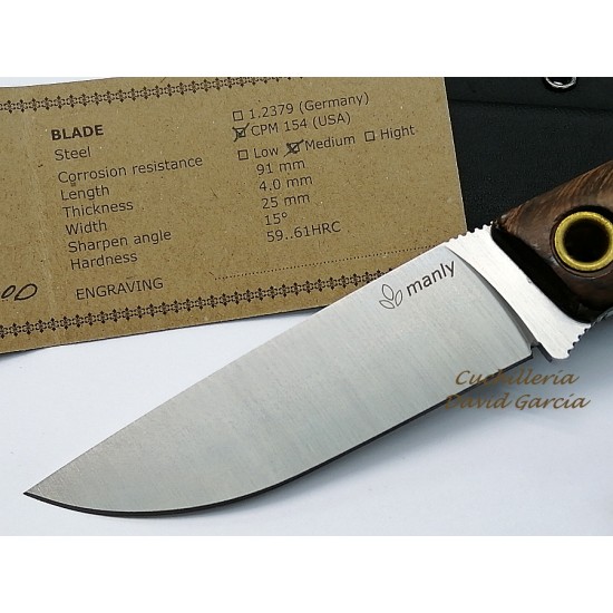 Manly Patriot Ironwood Acero CPM 154 Manly Patriot Ironwood Acero CPM 154