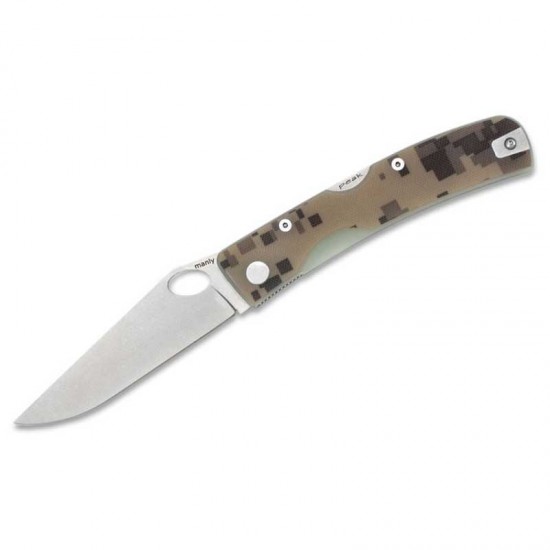 Manly Peak CPM S90V G10 Desert Camo pocket knife Manly Peak CPM S90V G10 Desert Camo pocket knife