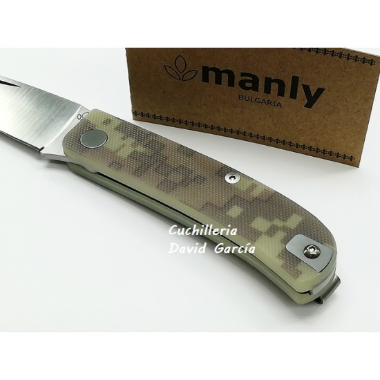 Manly Wasp CPM S90V G10 Desert Camo Manly Wasp CPM S90V G10 Desert Camo