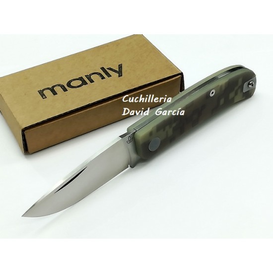 Manly Wasp CPM S90V G10 Desert Camo