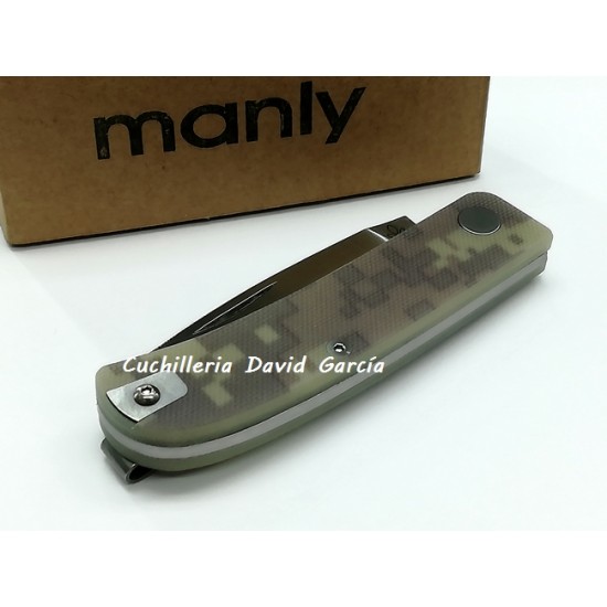 Manly Wasp CPM S90V G10 Desert Camo