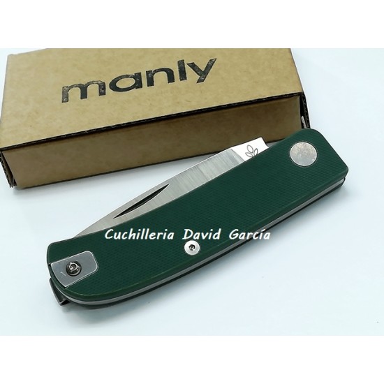 Manly Wasp CPM S90V G10 Military Green Manly Wasp CPM S90V G10 Military Green