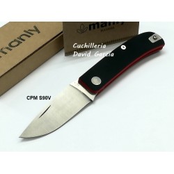 Manly Wasp CPM S90V G10 Negro/Rojo Manly Wasp CPM S90V G10 Negro/Rojo