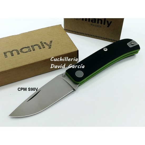 Manly Wasp CPM S90V G10 Negro/Verde