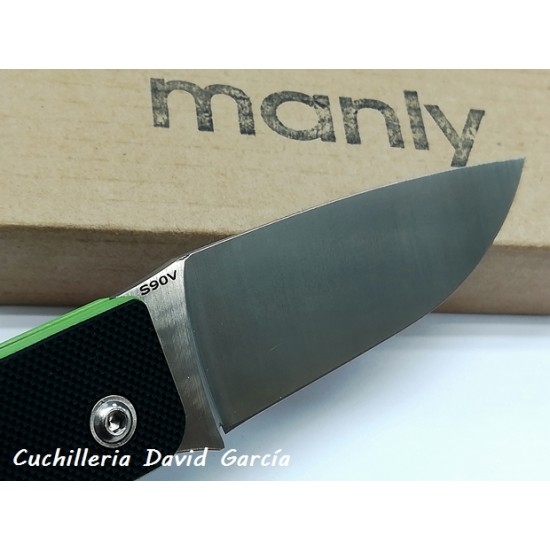 Manly Wasp CPM S90V G10 Negro/Verde Manly Wasp CPM S90V G10 Negro/Verde
