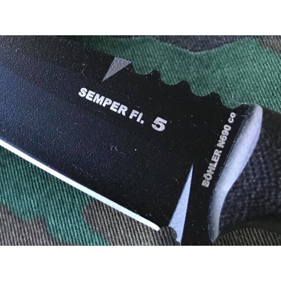 Nieto Semper FI. 5 Bohler N690 CO G10 negro hoja negra Nieto Semper FI. 5 Bohler N690 CO G10 negro hoja negra
