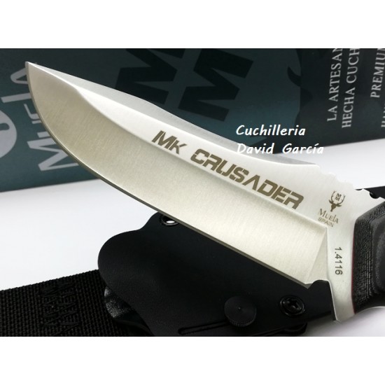 Muela Crusader 13M.N/K Micarta Negra Funda Kydex