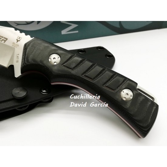 Muela Crusader 13M.N/K Micarta Negra Funda Kydex