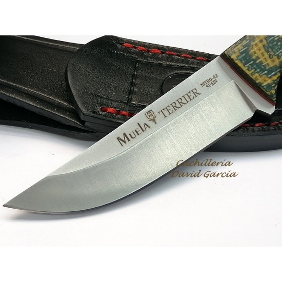 Muela Terrier 9G Micarta Verde Mostaza