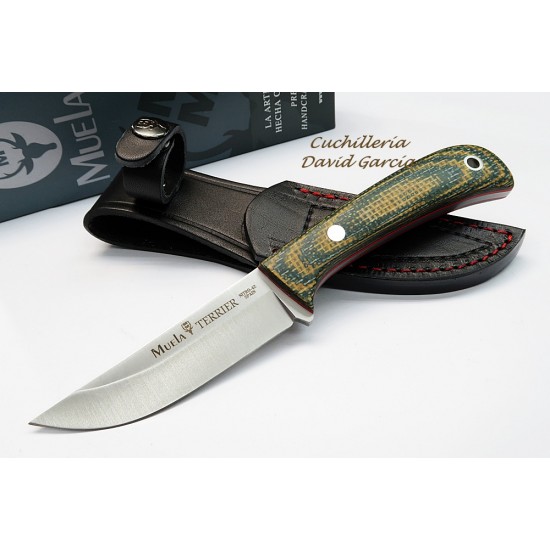 Muela Terrier 9G Micarta Verde Mostaza