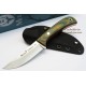 Muela Terrier 9G/K Micarta Verde Mostaza Funda Kydex con sistema de fijacion