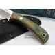 Muela Terrier 9G/K Micarta Verde Mostaza Funda Kydex con sistema de fijacion