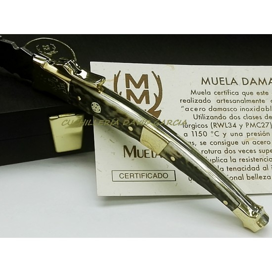 Muela MB-9A.DAM Acero Damasco replica española siglo XVIII Muela MB-9A.DAM Acero Damasco replica española siglo XVIII