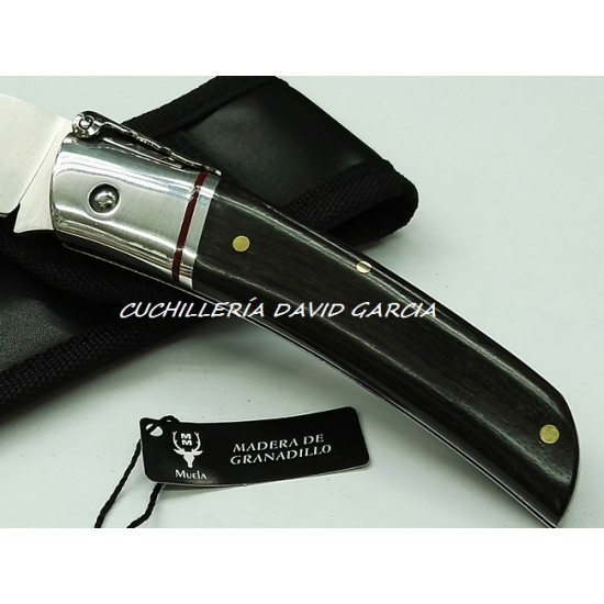 Muela NPQ-8GR Navaja Palanquilla Madera de Granadillo. Muela NPQ-8GR Navaja Palanquilla Madera de Granadillo.