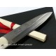 Expósito SVD/503 Machete Damasco y VG10 Marfil / Turquesa con Mosaico Expósito SVD/503 Machete Damasco y VG10 Marfil / Turquesa con Mosaico