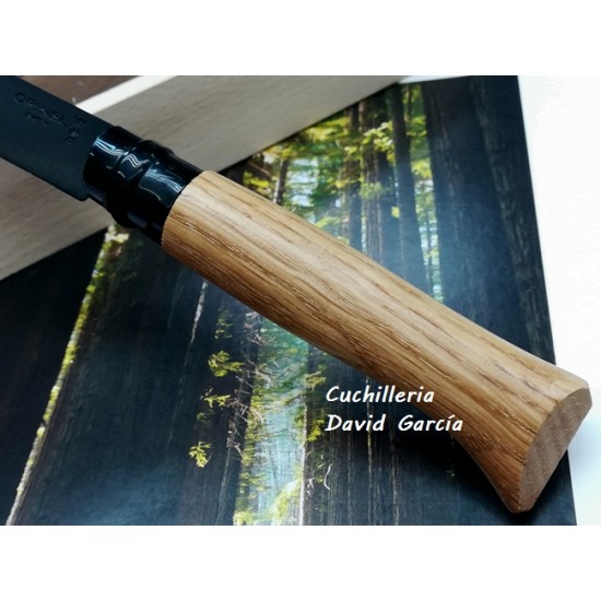 Opinel Nº 8 Black Edicion Madera Roble 002172