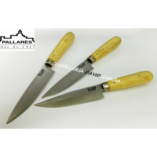 Cuchillo de cocina con mango de haya 17 cm - Acero al carbono - Pallarès