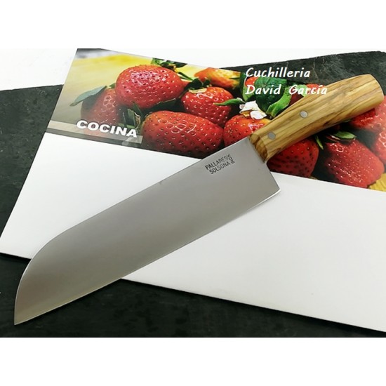 Pallarès Santoku Cuchillo Chef 2018 Madera de Olivo 20 cm Inox Pallarès Santoku Cuchillo Chef 2018 Madera de Olivo 20 cm Inox