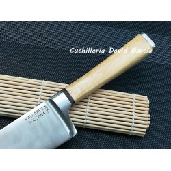 Pallarès Cuchillo Chef  Forjado Madera de Boj  22,5 cm