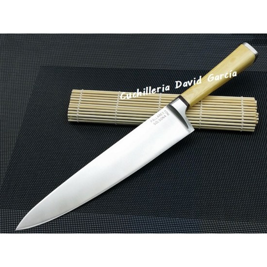 Pallarès Cuchillo Chef  Forjado Madera de Boj  22,5 cm