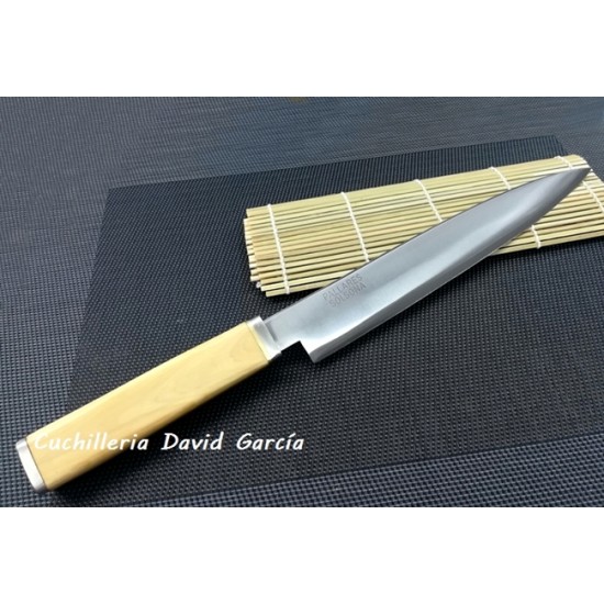 Pallarès Cuchillo Japones IANAGUI Acero Carbono Madera de Boj  24 cm